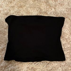 basic all black tube top